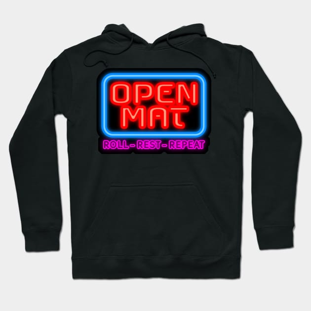 Open Mat - Jiu Jitsu rolls Hoodie by undersideland